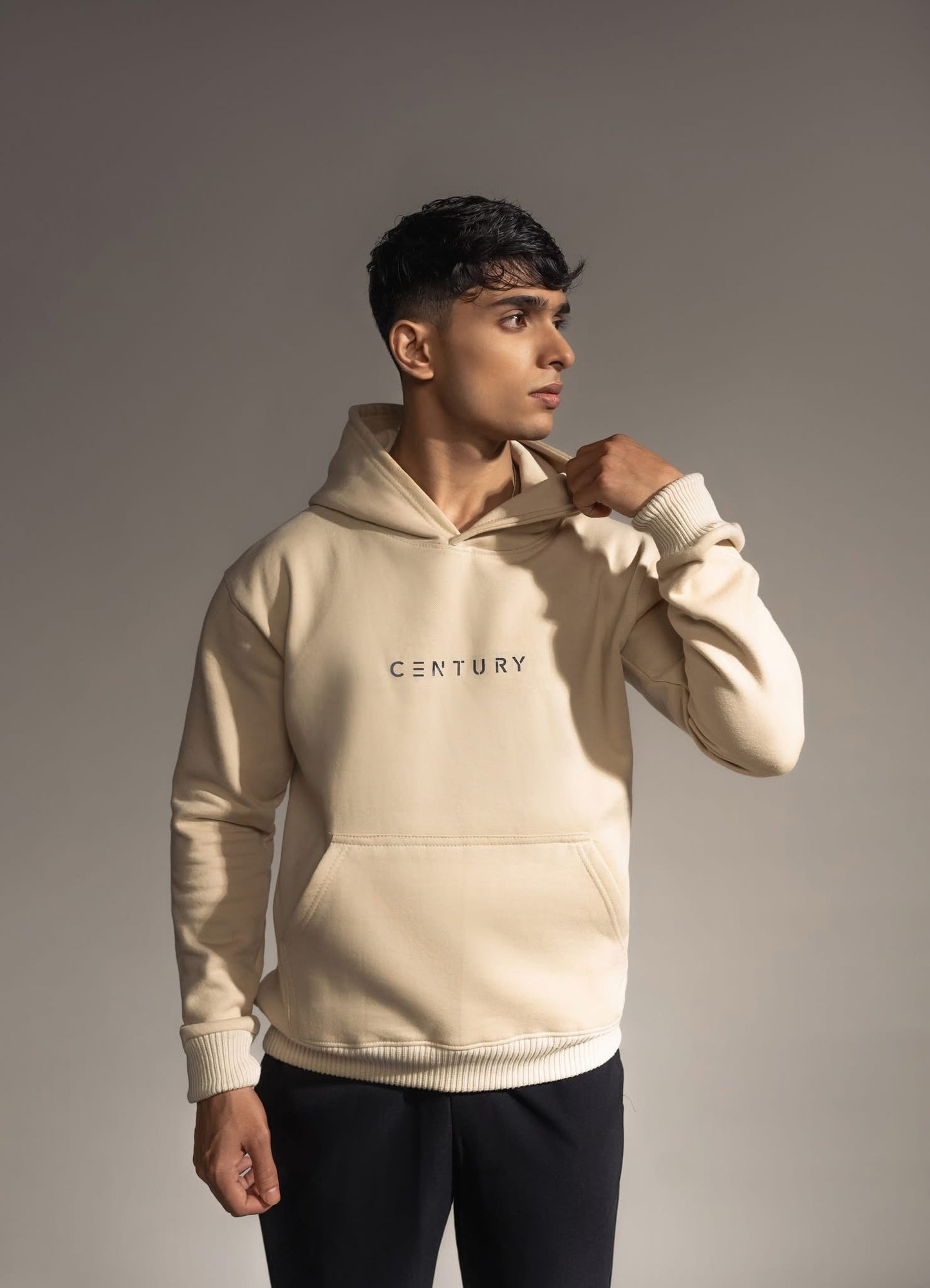 Century Premium Off White Hoodie