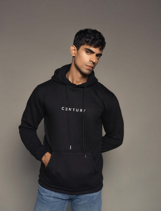 Century Premium Black Hoodie
