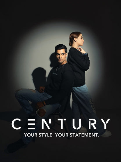 Century Premium Black Crewneck