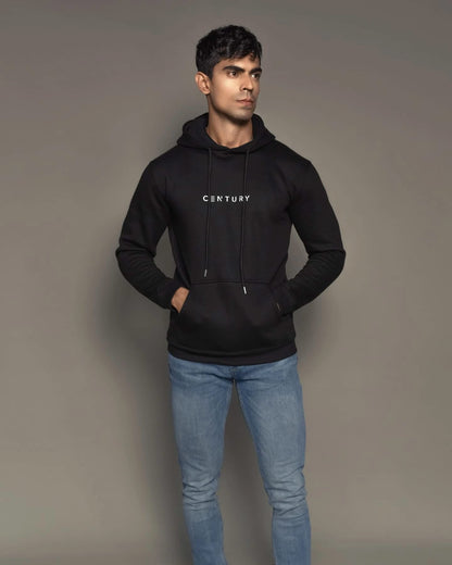 Century Premium Black Hoodie