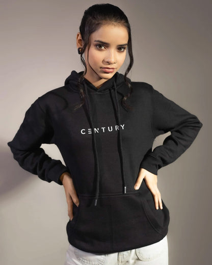 Century Premium Black Hoodie